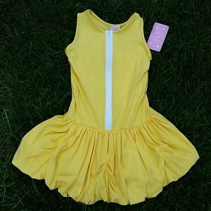 Dolls & Divas NWT Yellow Bubble Hem Dress 6X